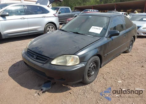 2000 Honda Civic Ex z USA, uszkodzony, nr VIN 1HGEJ8245YL065925